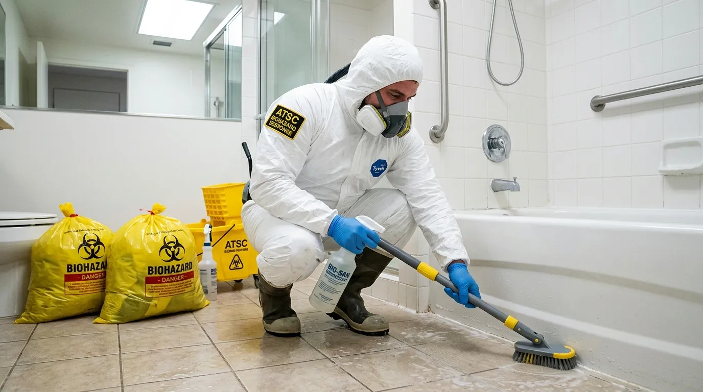 Decontamination equipment deployed for Blood Cleanup in Gloucester